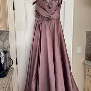 Mother of the bride dusty rose dress